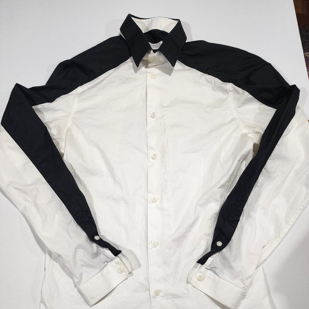 Versace Black & White Dress Shirt